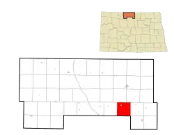 Location of Oak Creek Township