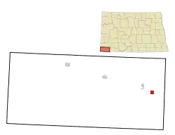 Location of Gascoyne, North Dakota