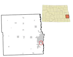 Location of Frontier, North Dakota