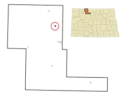 Location of Loraine, North Dakota