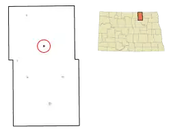 Location of Rocklake, North Dakota