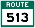 Route 513 marker