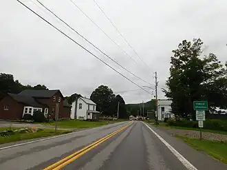 NY 29 westbound entering Ephratah.