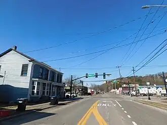 NY&nbsp;38 northbound in Newark Valley.