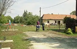 Guarded border between Slovakia and Ukraine in Veľké Slemence around 2003 (view from the Slovak side)