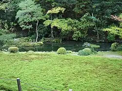 Nanzen-ji garden, Kyoto, built by Musō Soseki. Not all Zen gardens were made of rock and sand; monks here contemplated a forest scene.