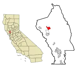 Location in Napa County and the state of California