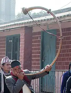 Nepal. Narsinga being played for a wedding.