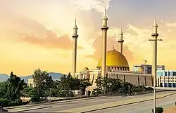 The exterior of the mosque