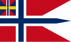 Naval ensign of Norway (1844–1905) and state flag (1844–1899)