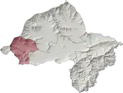 Nawagai Tehsil (red) in Bajaur District