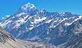 Mount Cook (left), Nazomi (centred), Turner Peak (right)