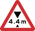 B20: Height limit ahead