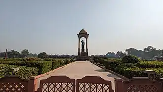 Netaji statue, seen from the India Gate in 2023