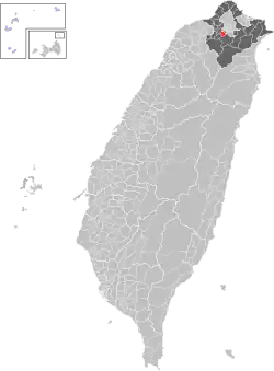 Location of Zhonghe in New Taipei City