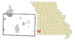 Location of Ritchey, Missouri