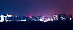 Skyline of Kazhakoottam area with the Technopark Phase I campus