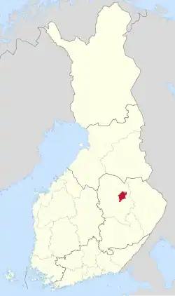 Location of Nilsiä in Finland