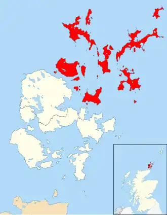 Location of the ward