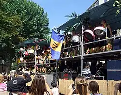 Steel pan drums on float, Carnival 2007