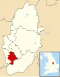 Shown within Nottinghamshire