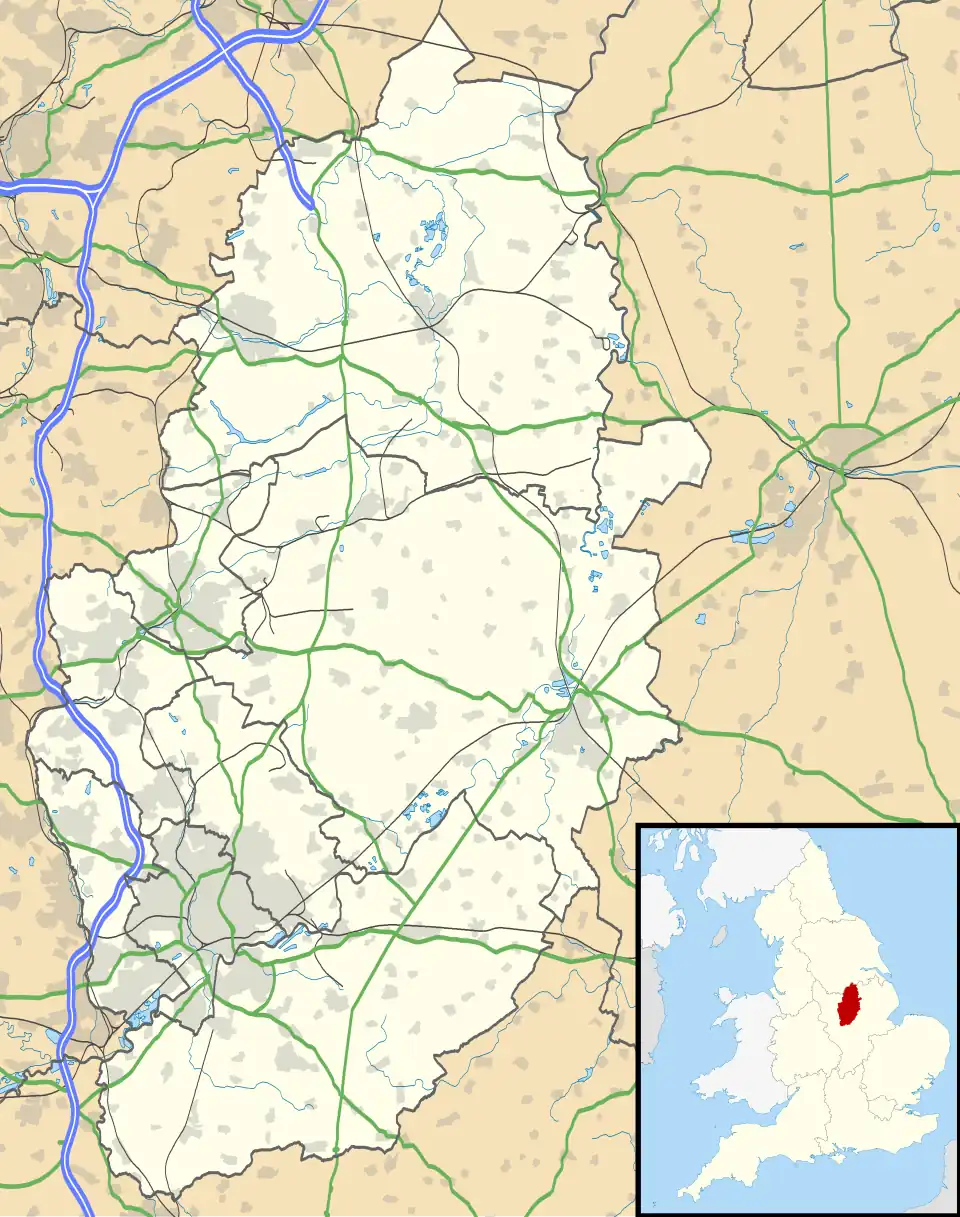 Queens Walk is located in Nottinghamshire