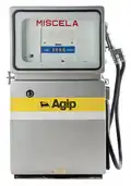 AGIP gas pump, designed with Mario Olivieri (1963)