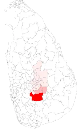 Location of Nuwara Eliya Maskeliya