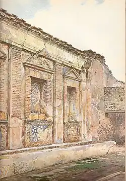 Nymphaeum at the House of the Bull, 1901
