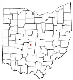 Location of Marble Cliff within Ohio