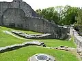 Remains of castle building