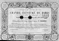 Bond of the Compagnie du chemin de fer de Grande Ceinture, 1876