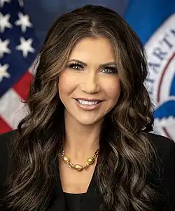 Secretary of Homeland Security Kristi Noem from South Dakota (2025–present)