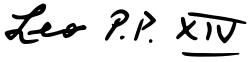 Leo XIV's signature