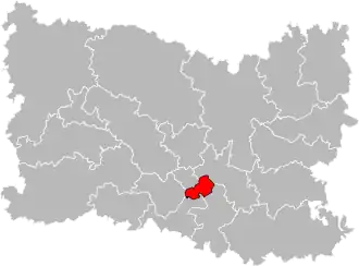 Situation of the canton of Creil in the department of Oise