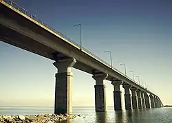 In 1972, the 6 km (4 mi) long Öland bridge was built from Kalmar to the town of Färjestaden on Öland