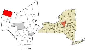 Location in Oneida County and the state of New York.