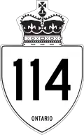 Highway 114 marker
