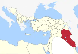 Approximate area under Mamluk rule.