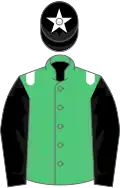 Emerald Green, White epaulets, Black sleeves, Black cap, White star