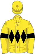 Yellow, black triple diamond and armlets