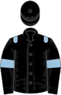 Black, light blue epaulets and armlets