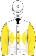 White, yellow triple diamond and sleeves