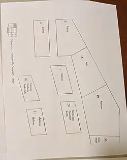 Third section of the cemetery map