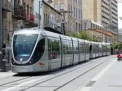 Light rail at Jaffa Road