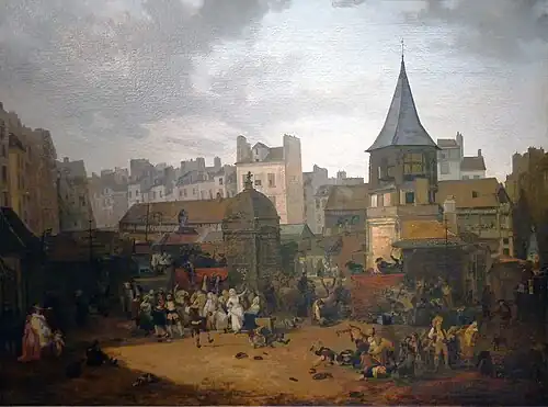 Celebrations given by the City of Paris at Les Halles, on the occasion of the birth of the dauphin
