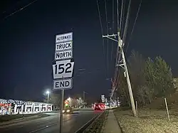 PA 152 Alternate Truck intersects PA 463 near Horsham for its northern terminus.