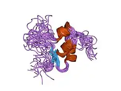 1igl: SOLUTION STRUCTURE OF HUMAN INSULIN-LIKE GROWTH FACTOR II RELATIONSHIP TO RECEPTOR AND BINDING PROTEIN INTERACTIONS