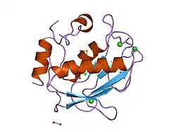 1usn: CRYSTAL STRUCTURE OF THE CATALYTIC DOMAIN OF HUMAN FIBROBLAST STROMELYSIN-1 INHIBITED WITH THIADIAZOLE INHIBITOR PNU-142372