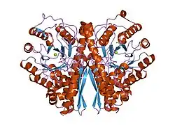 2akm: Fluoride Inhibition of Enolase: Crystal Structure of the Inhibitory Complex